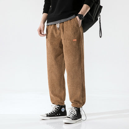 Men's Casual Pants Corduroy Loose Track Pants