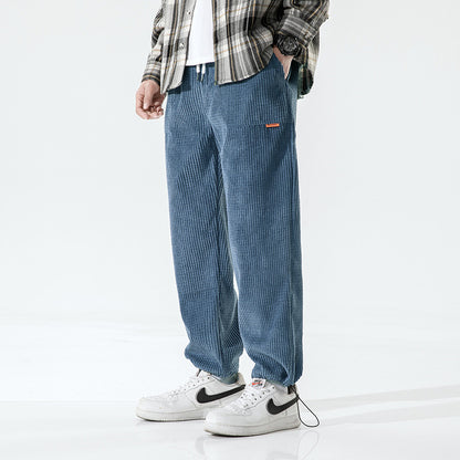 Men's Casual Pants Corduroy Loose Track Pants